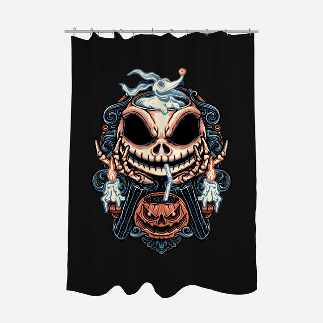 Pumpkin Juice-None-Polyester-Shower Curtain-glitchygorilla