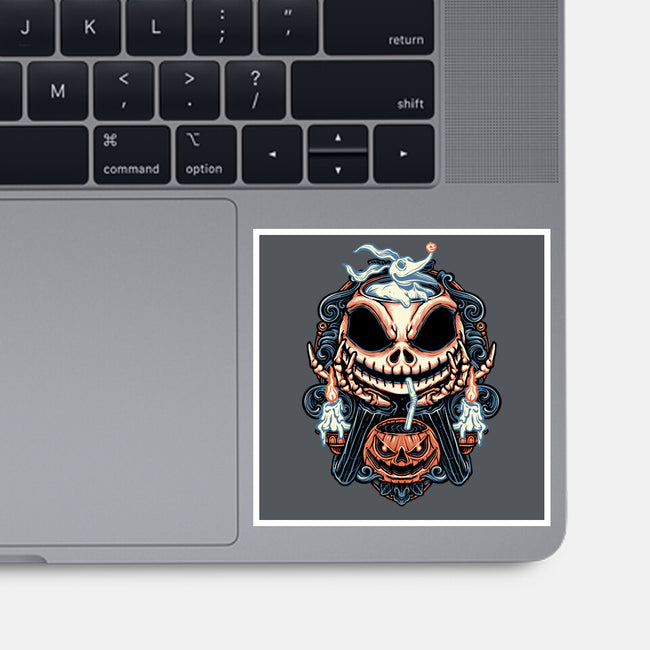 Pumpkin Juice-None-Glossy-Sticker-glitchygorilla