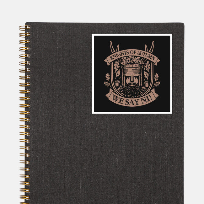 Knights Of Autumn-None-Glossy-Sticker-NMdesign