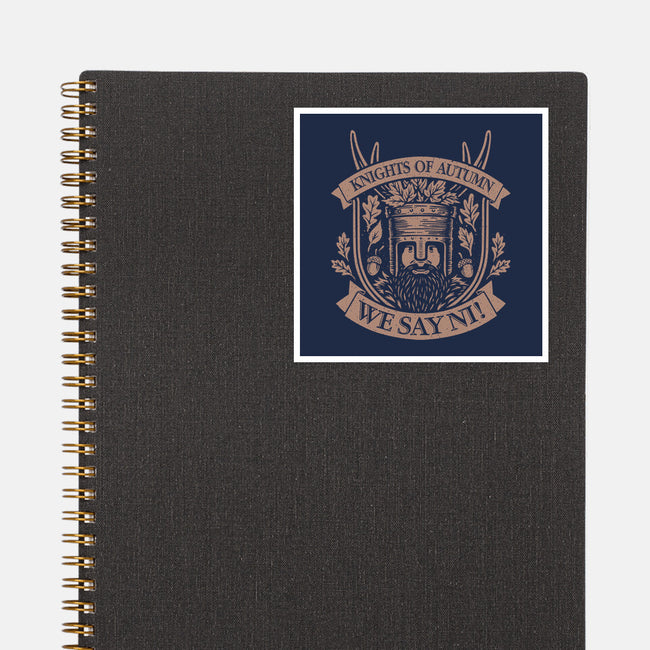 Knights Of Autumn-None-Glossy-Sticker-NMdesign