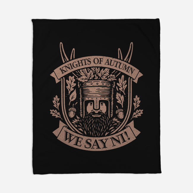 Knights Of Autumn-None-Fleece-Blanket-NMdesign