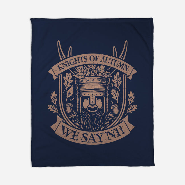 Knights Of Autumn-None-Fleece-Blanket-NMdesign