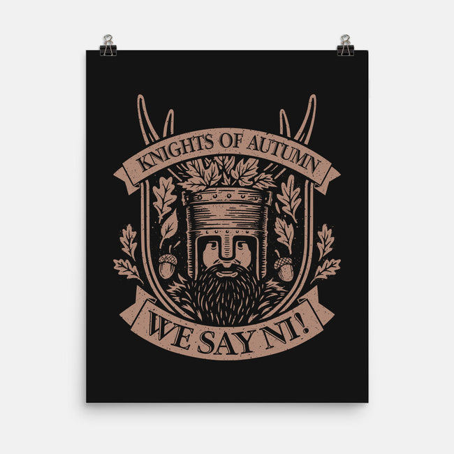 Knights Of Autumn-None-Matte-Poster-NMdesign