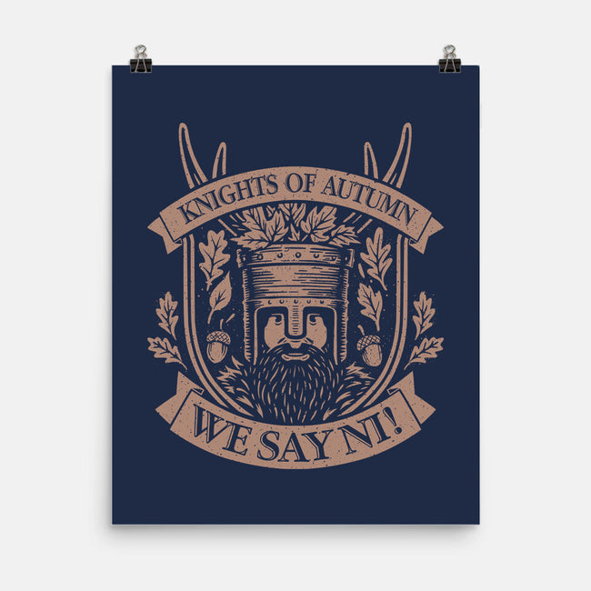 Knights Of Autumn-None-Matte-Poster-NMdesign