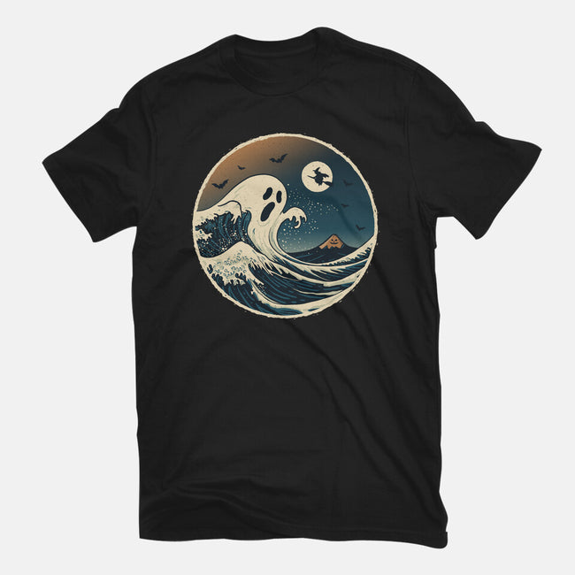 The Spooky Wave-Womens-Fitted-Tee-NMdesign