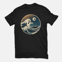 The Spooky Wave-Womens-Fitted-Tee-NMdesign