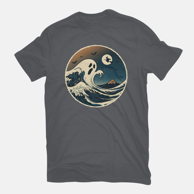 The Spooky Wave-Womens-Fitted-Tee-NMdesign