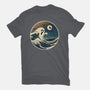 The Spooky Wave-Womens-Fitted-Tee-NMdesign
