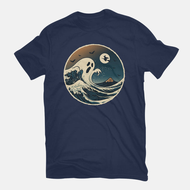 The Spooky Wave-Womens-Fitted-Tee-NMdesign
