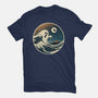 The Spooky Wave-Womens-Fitted-Tee-NMdesign