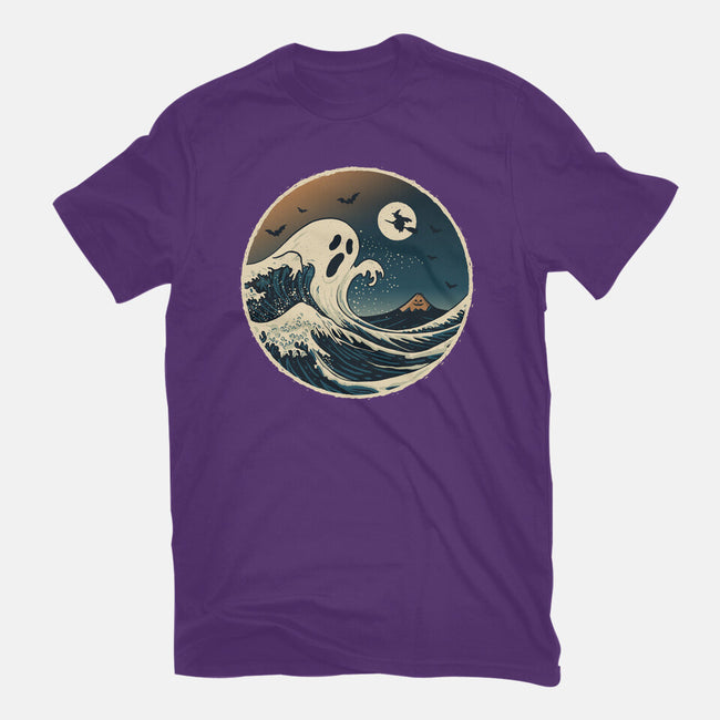 The Spooky Wave-Womens-Fitted-Tee-NMdesign