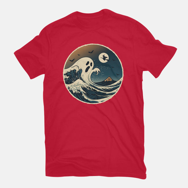 The Spooky Wave-Womens-Fitted-Tee-NMdesign