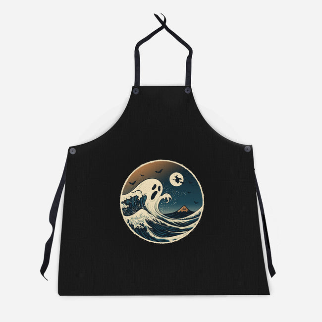 The Spooky Wave-Unisex-Kitchen-Apron-NMdesign