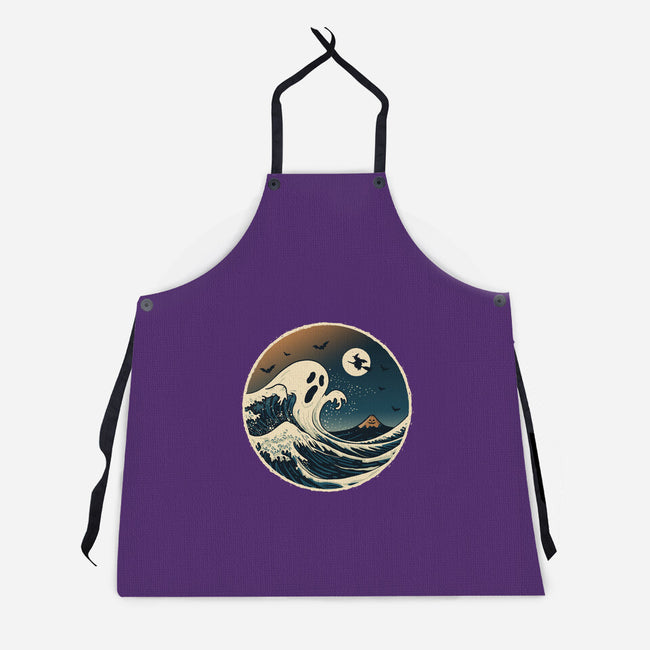 The Spooky Wave-Unisex-Kitchen-Apron-NMdesign