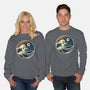 The Spooky Wave-Unisex-Crew Neck-Sweatshirt-NMdesign