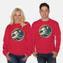 The Spooky Wave-Unisex-Crew Neck-Sweatshirt-NMdesign