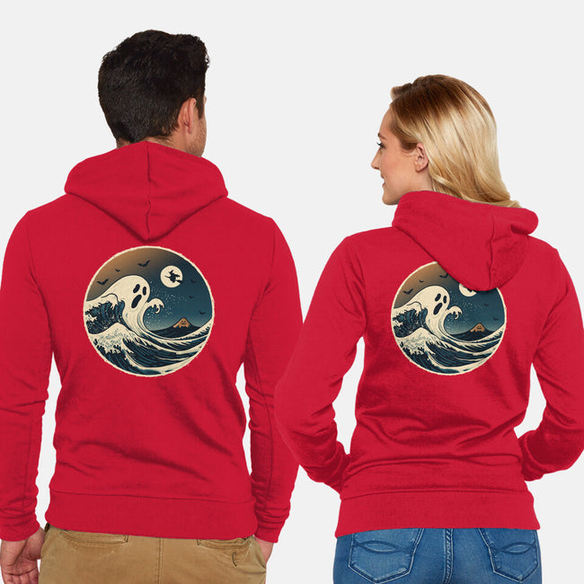 The Spooky Wave-Unisex-Zip-Up-Sweatshirt-NMdesign