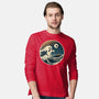 The Spooky Wave-Mens-Long Sleeved-Tee-NMdesign