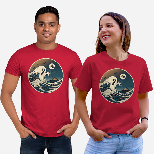 The Spooky Wave-Unisex-Basic-Tee-NMdesign