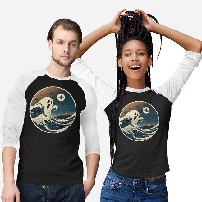 The Spooky Wave-Unisex-Baseball-Tee-NMdesign
