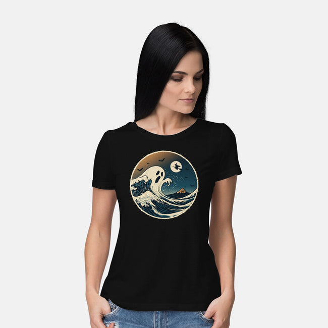 The Spooky Wave-Womens-Basic-Tee-NMdesign