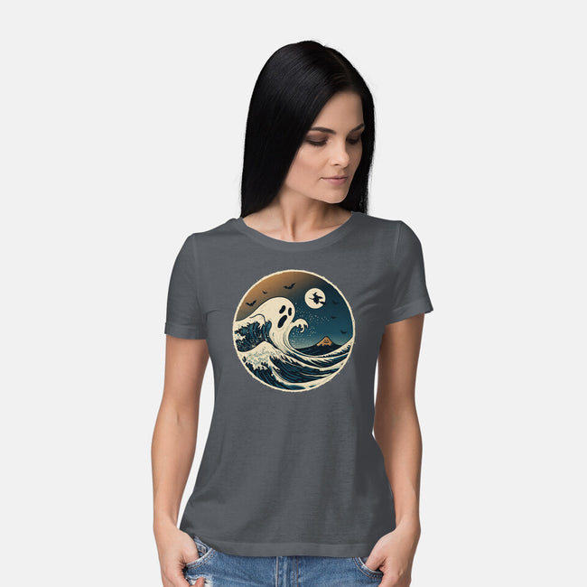 The Spooky Wave-Womens-Basic-Tee-NMdesign