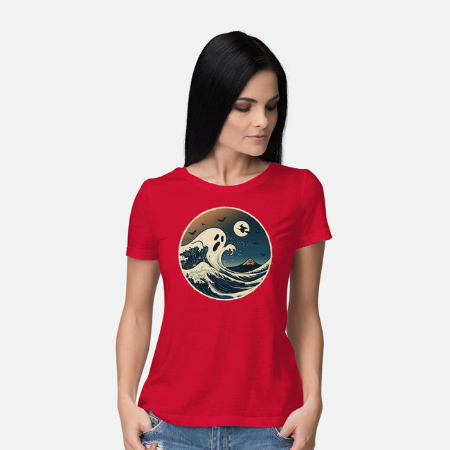 The Spooky Wave-Womens-Basic-Tee-NMdesign