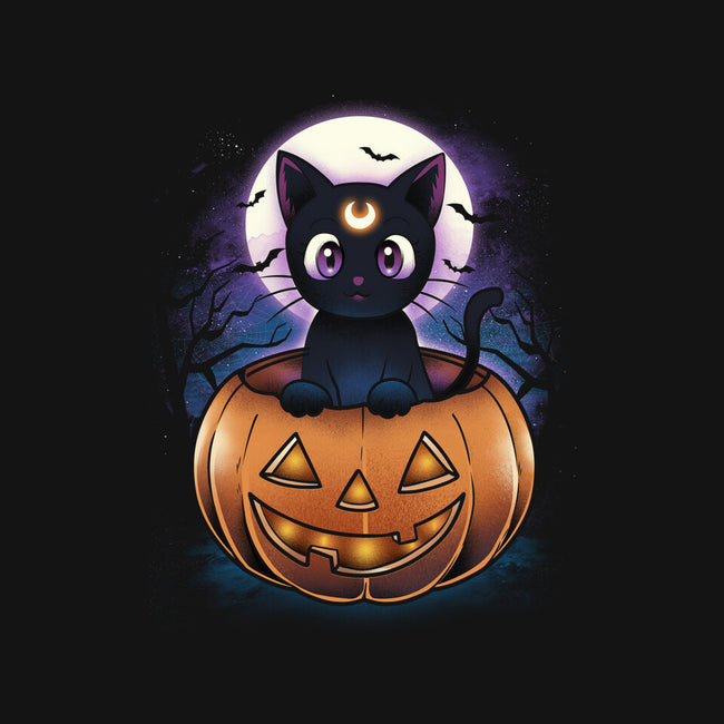 Luna Pumpkin-None-Polyester-Shower Curtain-dandingeroz