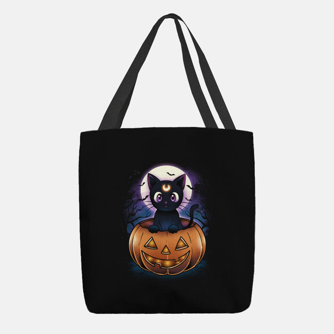 Luna Pumpkin-None-Basic Tote-Bag-dandingeroz