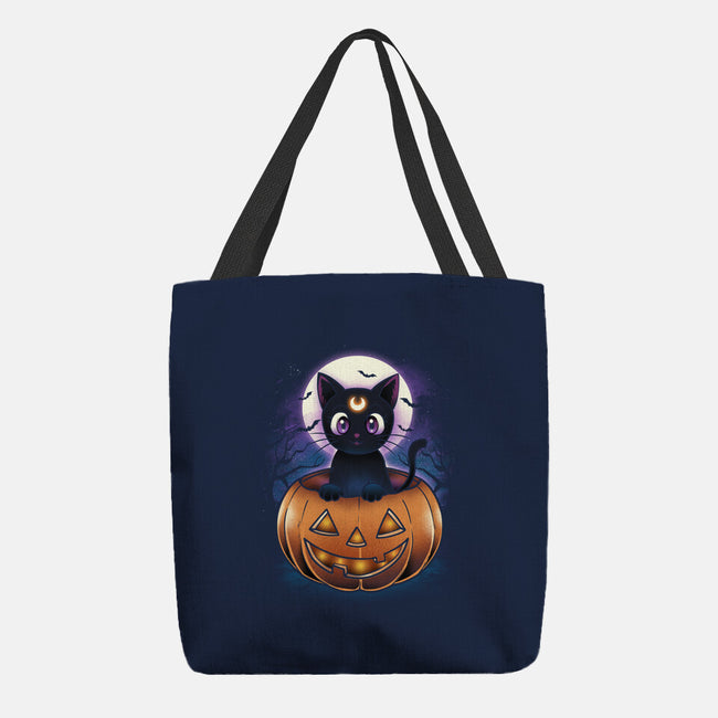 Luna Pumpkin-None-Basic Tote-Bag-dandingeroz