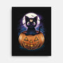 Luna Pumpkin-None-Stretched-Canvas-dandingeroz