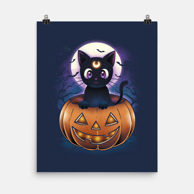 Luna Pumpkin-None-Matte-Poster-dandingeroz