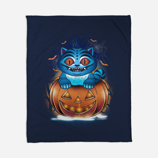 Derpy Pumpkin-None-Fleece-Blanket-dandingeroz