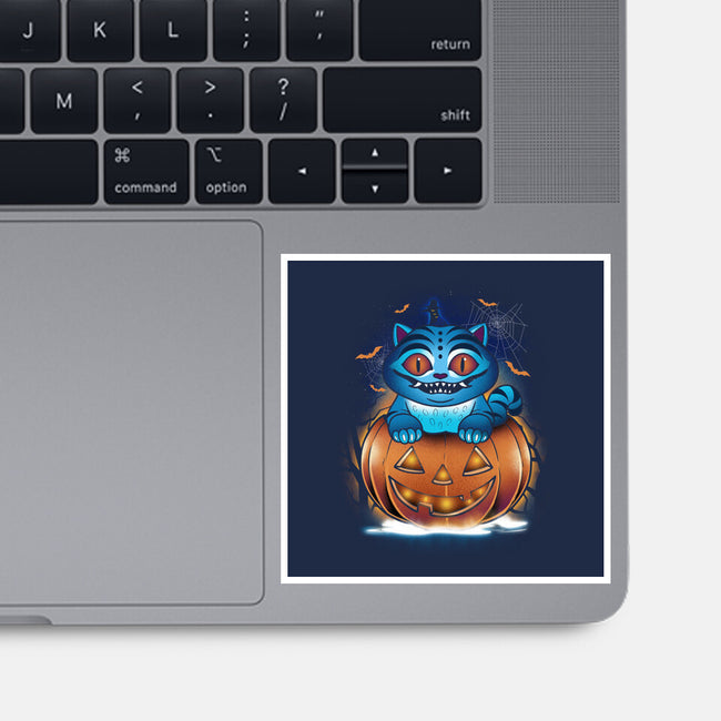 Derpy Pumpkin-None-Glossy-Sticker-dandingeroz