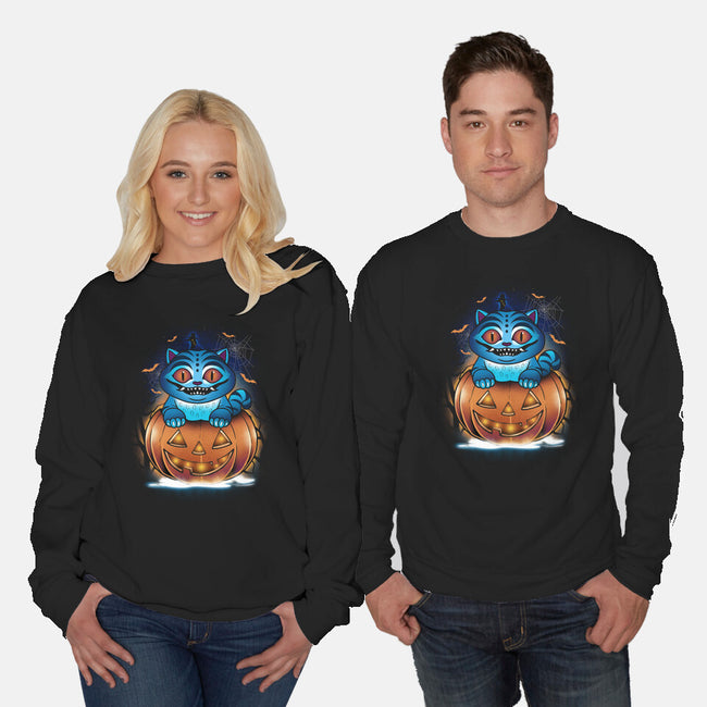 Derpy Pumpkin-Unisex-Crew Neck-Sweatshirt-dandingeroz