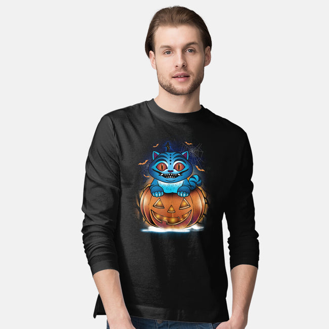 Derpy Pumpkin-Mens-Long Sleeved-Tee-dandingeroz