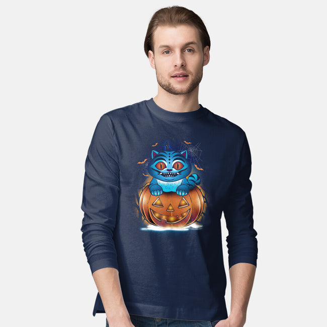 Derpy Pumpkin-Mens-Long Sleeved-Tee-dandingeroz