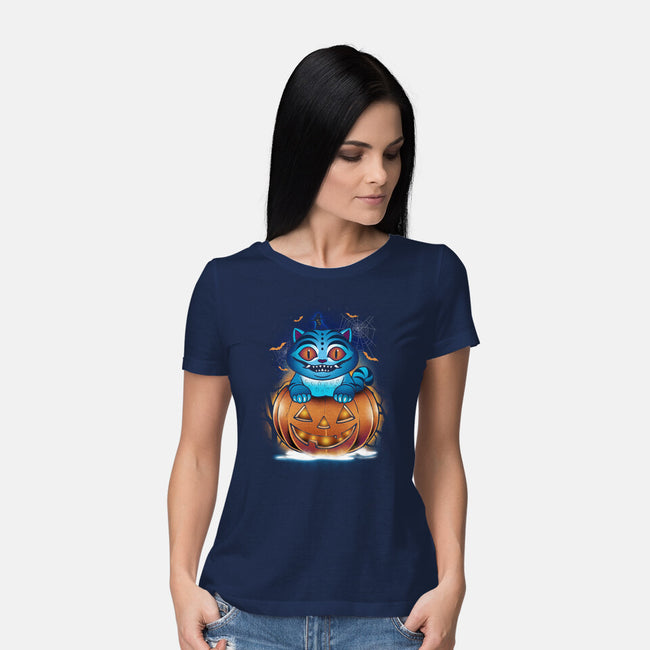 Derpy Pumpkin-Womens-Basic-Tee-dandingeroz