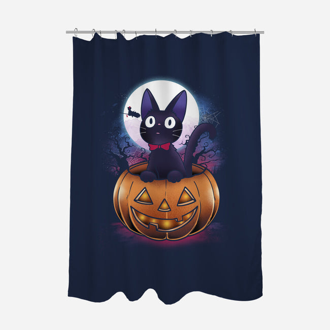 Jiji Pumpkin-None-Polyester-Shower Curtain-dandingeroz