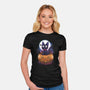 Jiji Pumpkin-Womens-Fitted-Tee-dandingeroz