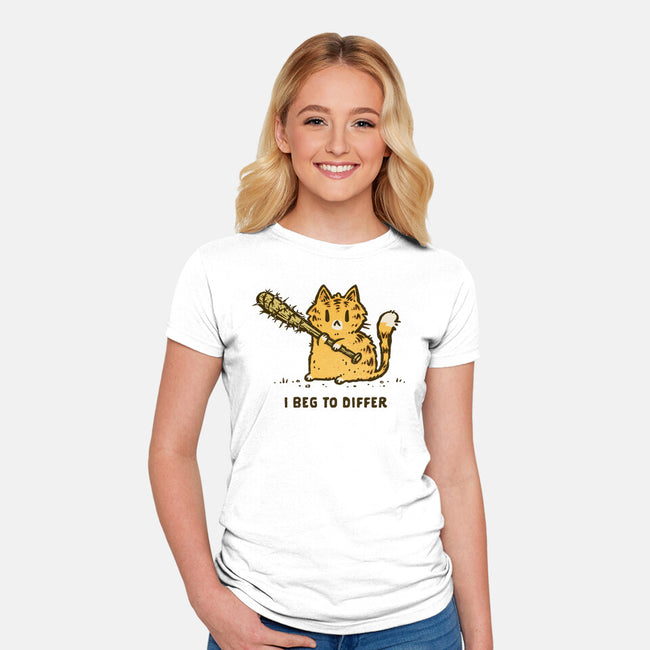 I Beg To Differ-Womens-Fitted-Tee-kg07
