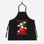 Red Christmas Ugly Sweater-Unisex-Kitchen-Apron-Vallina84