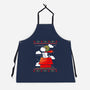 Red Christmas Ugly Sweater-Unisex-Kitchen-Apron-Vallina84