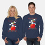 Red Christmas Ugly Sweater-Unisex-Crew Neck-Sweatshirt-Vallina84
