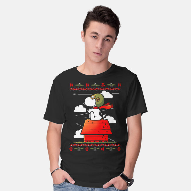 Red Christmas Ugly Sweater-Mens-Basic-Tee-Vallina84
