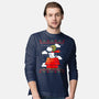 Red Christmas Ugly Sweater-Mens-Long Sleeved-Tee-Vallina84