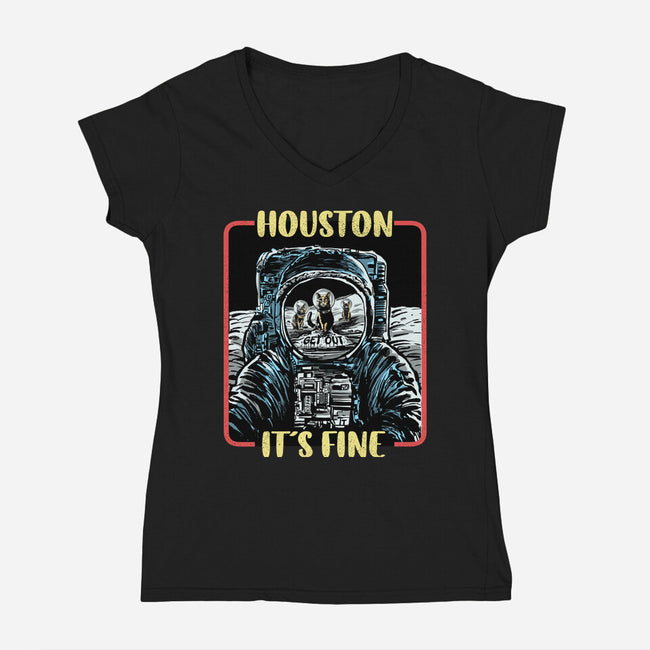 Get Out-Womens-V-Neck-Tee-zascanauta
