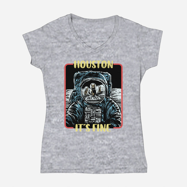 Get Out-Womens-V-Neck-Tee-zascanauta