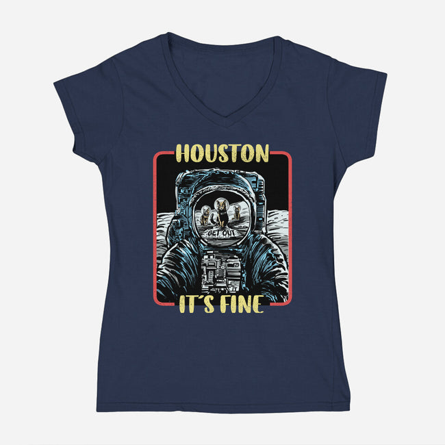 Get Out-Womens-V-Neck-Tee-zascanauta