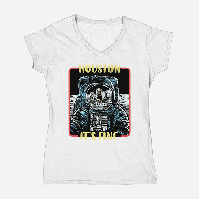Get Out-Womens-V-Neck-Tee-zascanauta